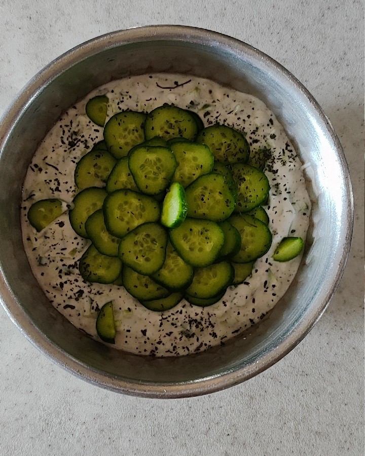 عکس ماست خیار سنتی 