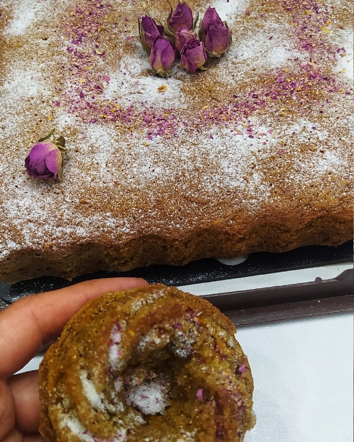 عکس کیک هویج وگردو