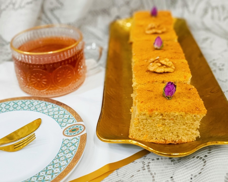 عکس کیک هویج گردو
