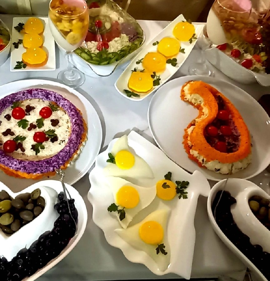 عکس سالاد کلم و کشمش اکبر جوجه 