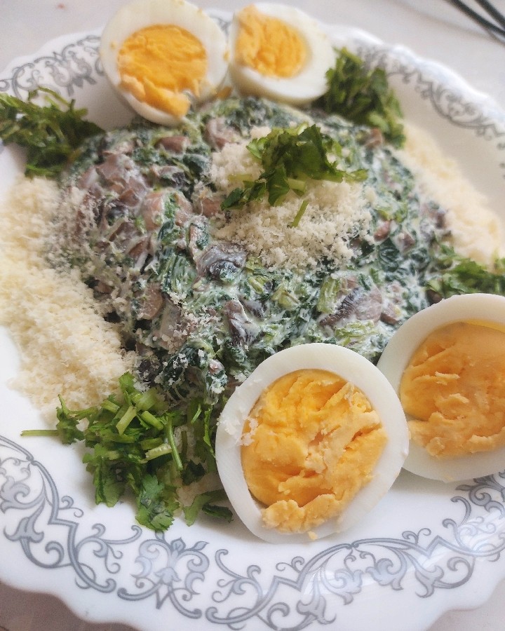 فریتاقارچ وپنیر:اسفناج وقارچ وپنیرپارمیسانوماست ایسلندی وگیشنیزوتخم مرغ