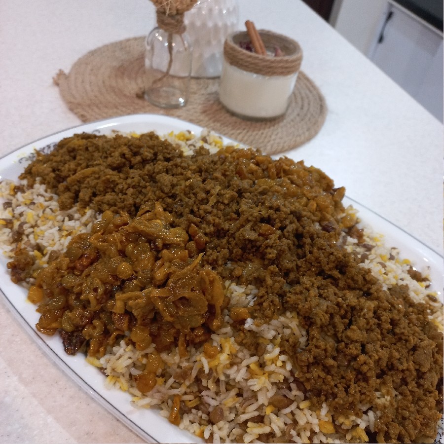 عکس عدس پلو 