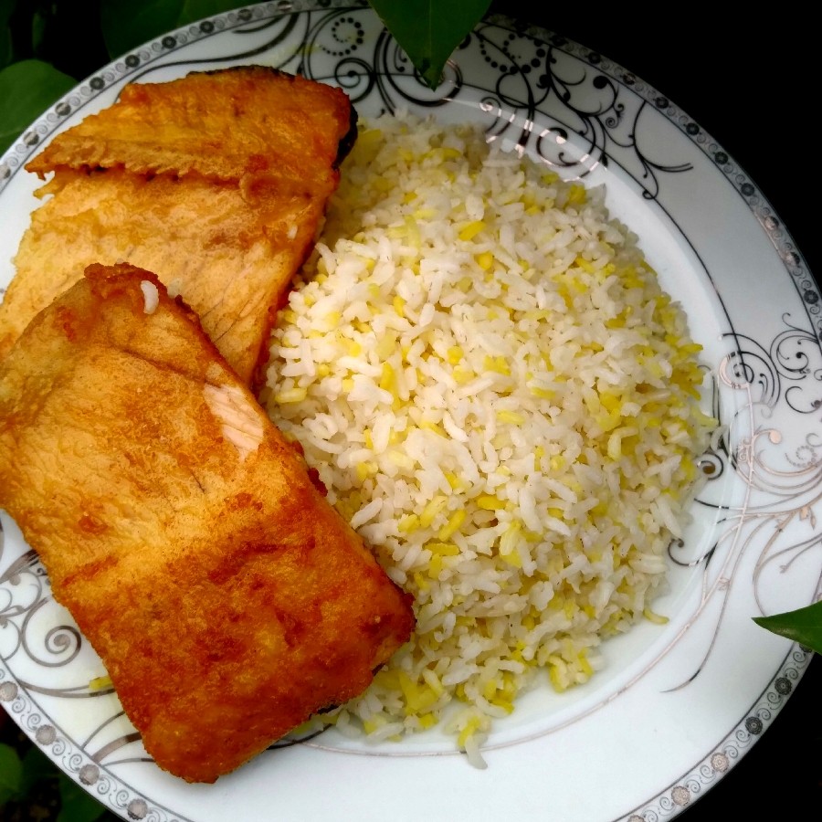 عکس برنج و ماهی