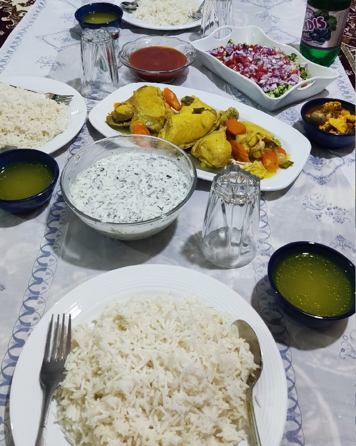 عکس چلو مرغ
