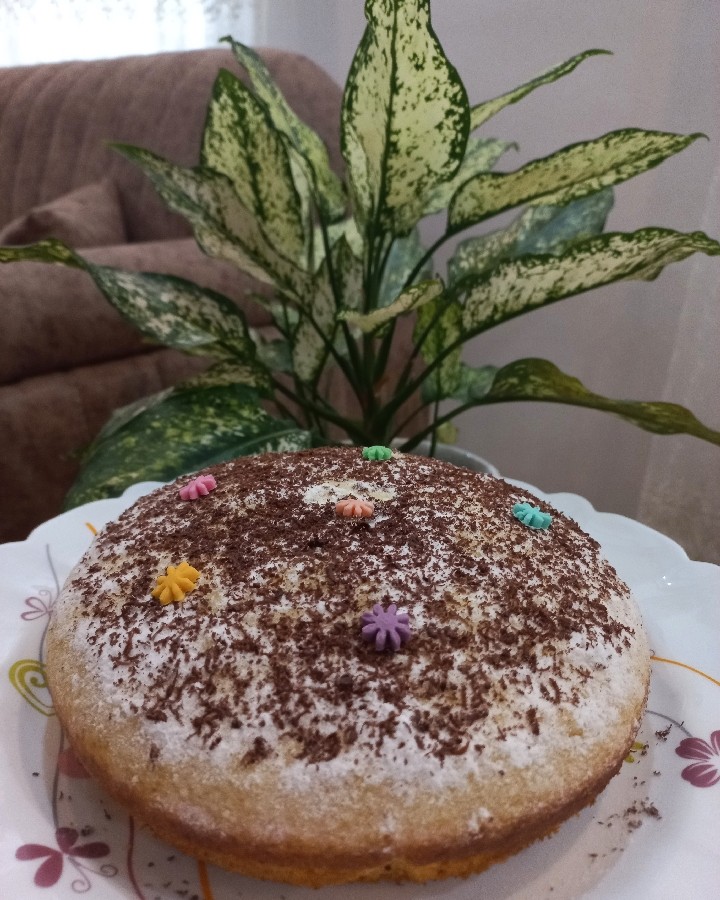 عکس کیک وانیلی