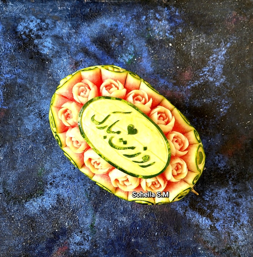 عکس حکاکی هندوانه