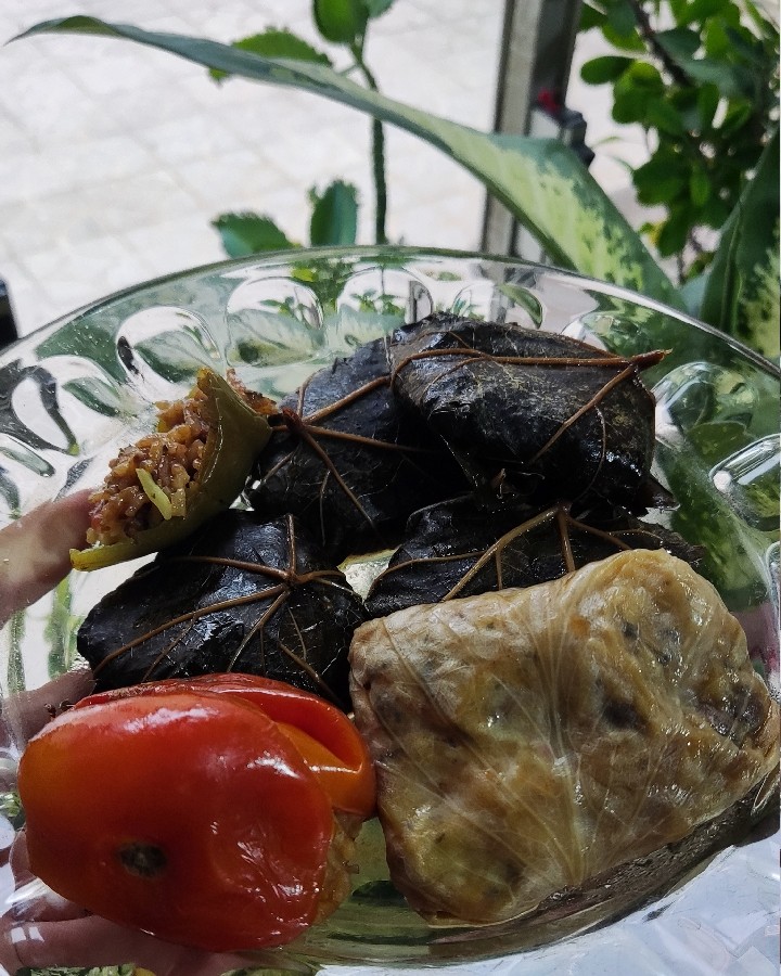 عکس دلمه برگ مو و کلم