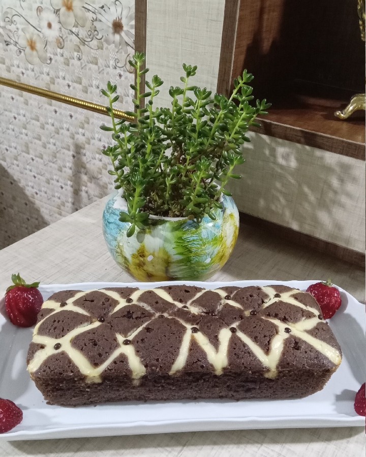 عکس کیک لحاف شکلاتی_ پنیری 