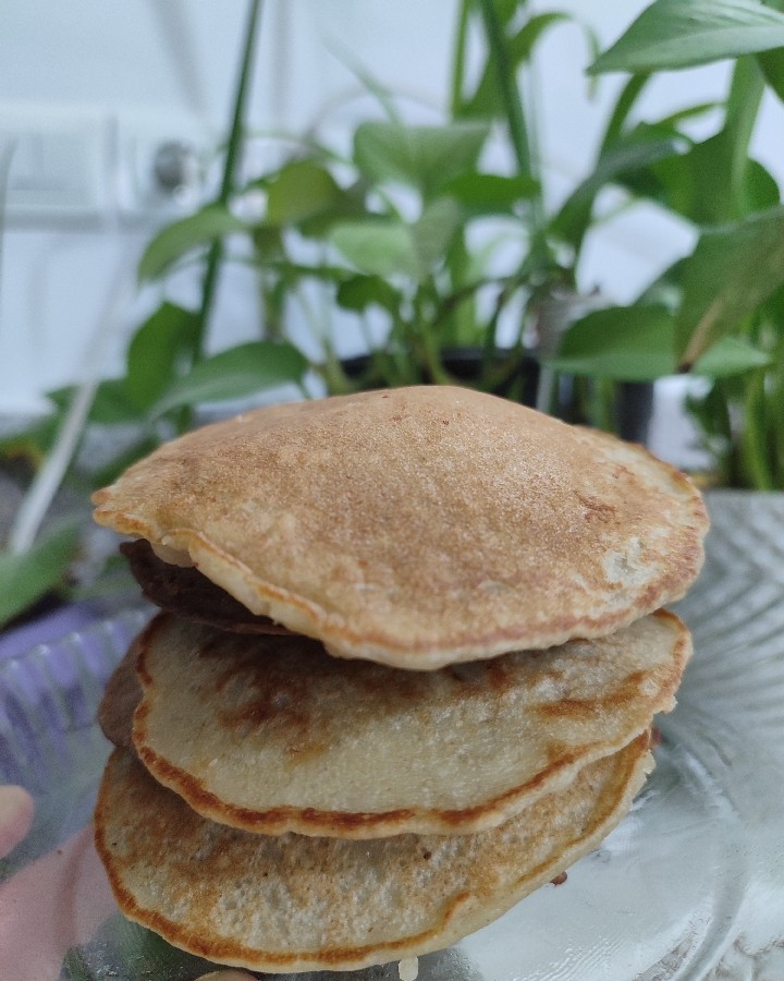 عکس پنکیک موز و کاکائو 