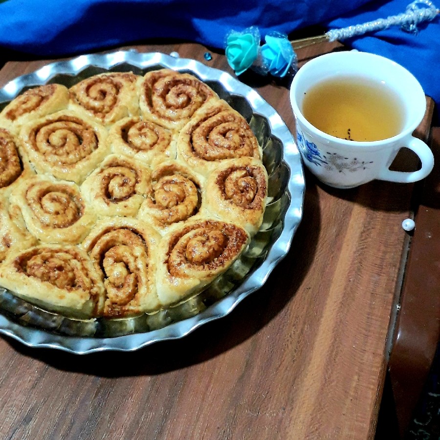 عکس رول دارچینی