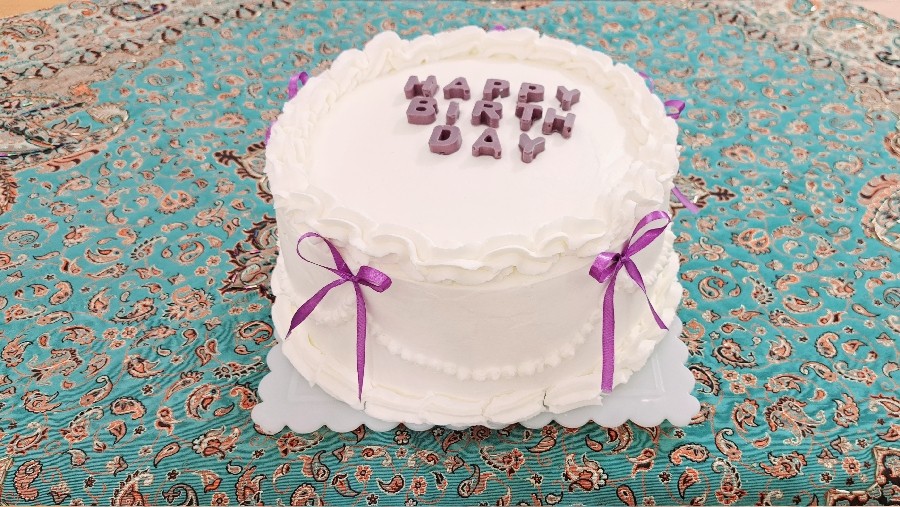 عکس کیک اسفنجی دلبرانه 