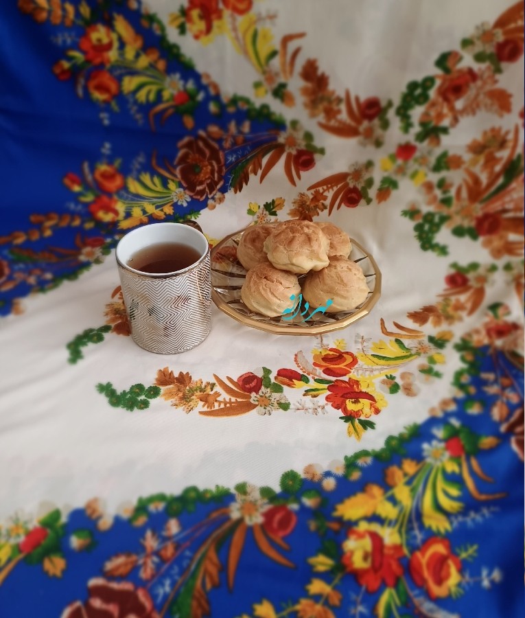 عکس نان خامه ای
