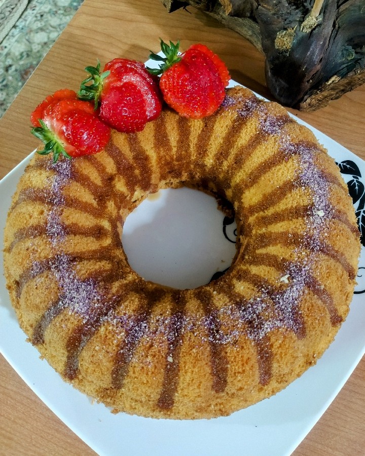 عکس کیک وانیلی
