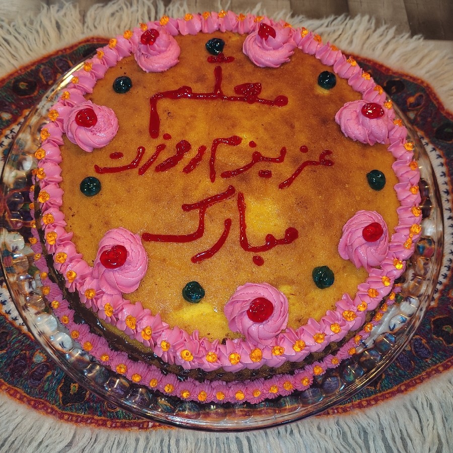 عکس کیک تخته ای تابه ای