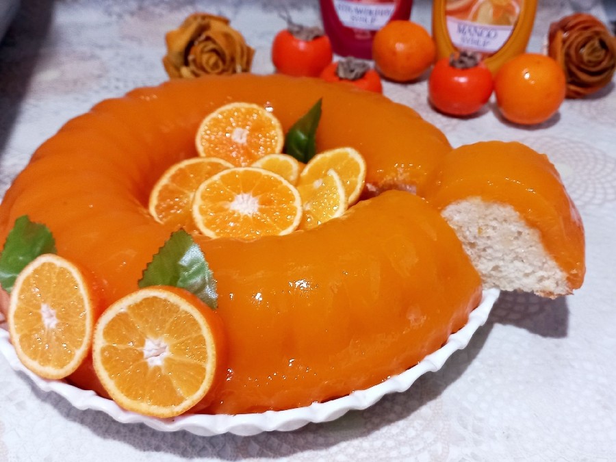 عکس کیک پرتقالی