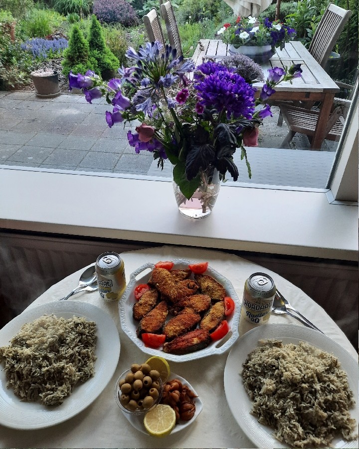عکس سبزی پلو ماهی