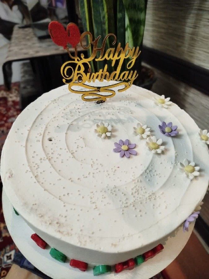 عکس کیک خامه ای
