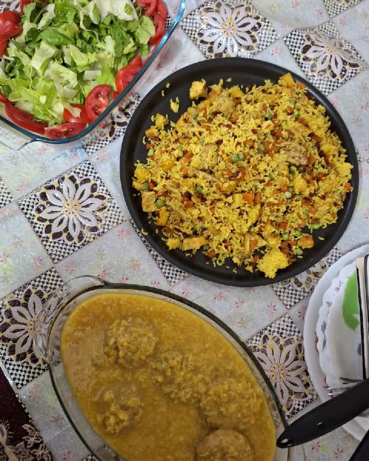 عکس مطبگ دجاج همان قاتی پلو