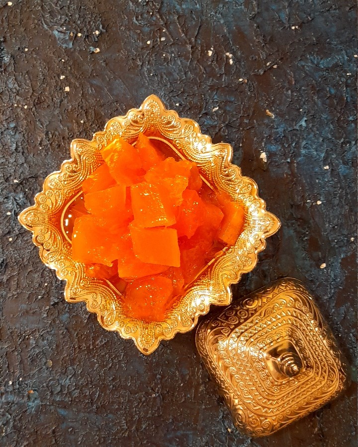 عکس مربای کدو با آهک 