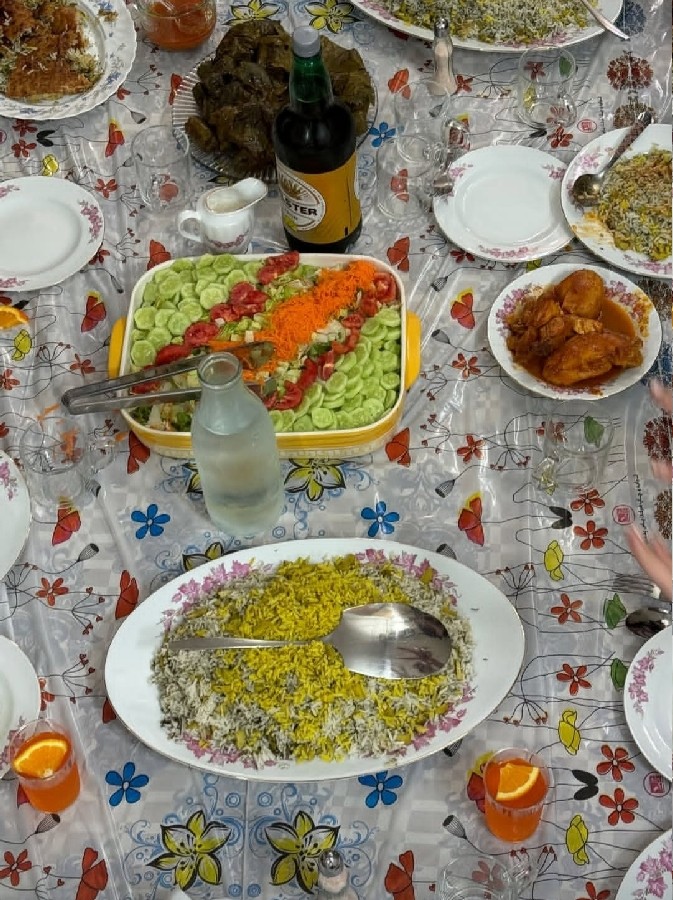 عکس ناهار یک روز تعطیل 