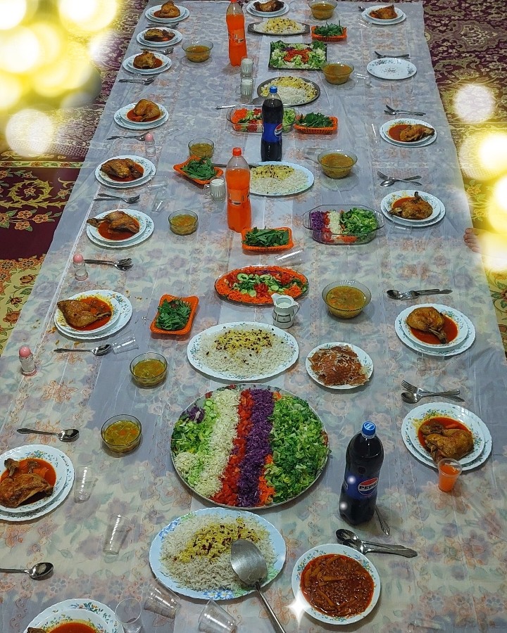 عکس سفره مهمونی