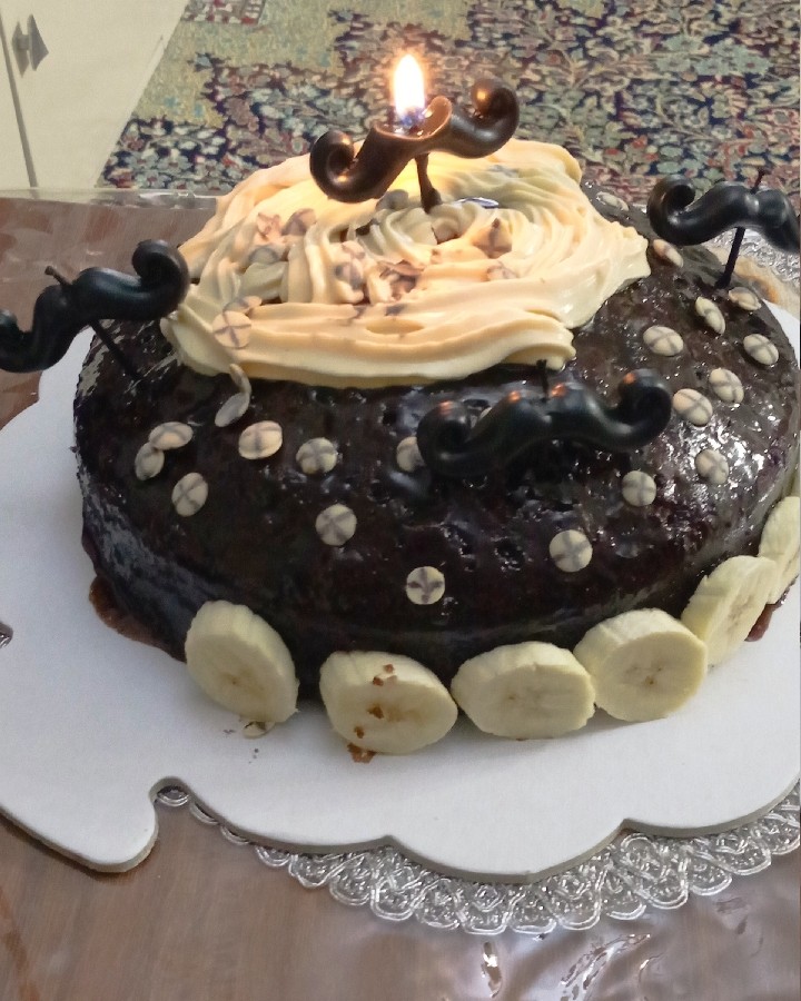 عکس کیک خیس شکلاتی