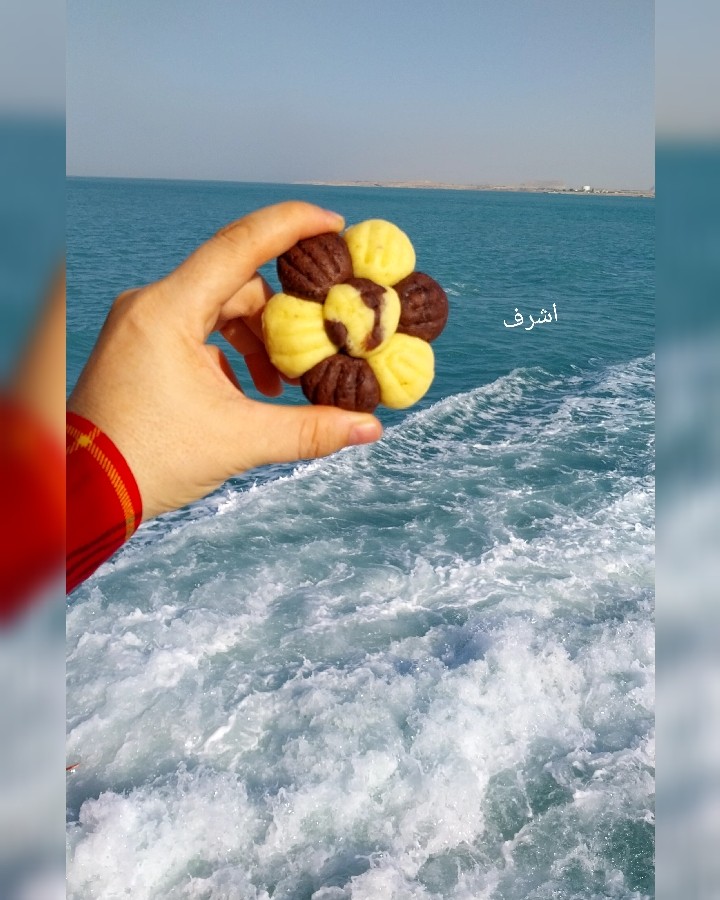 عکس شیرینی گل دورنگ