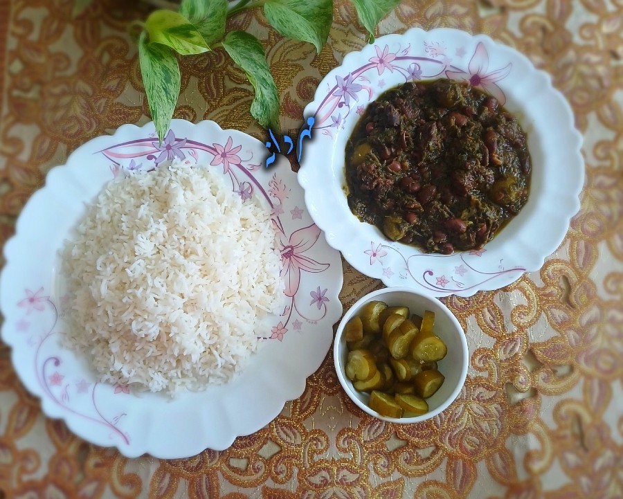 عکس خورشت پیازچه کوهی