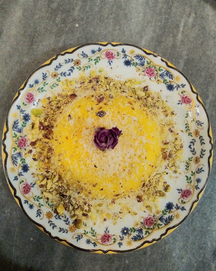 عکس دسر زعفرانی