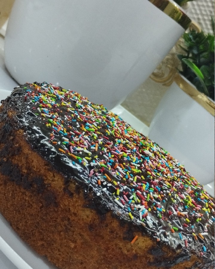 عکس کیک ساده خانگی