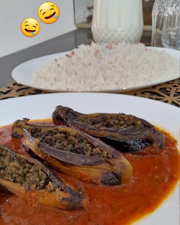 عکس بادمجان شکم پر 