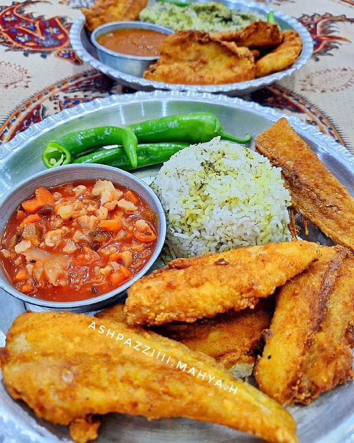 عکس ماهی با سس مخصوص