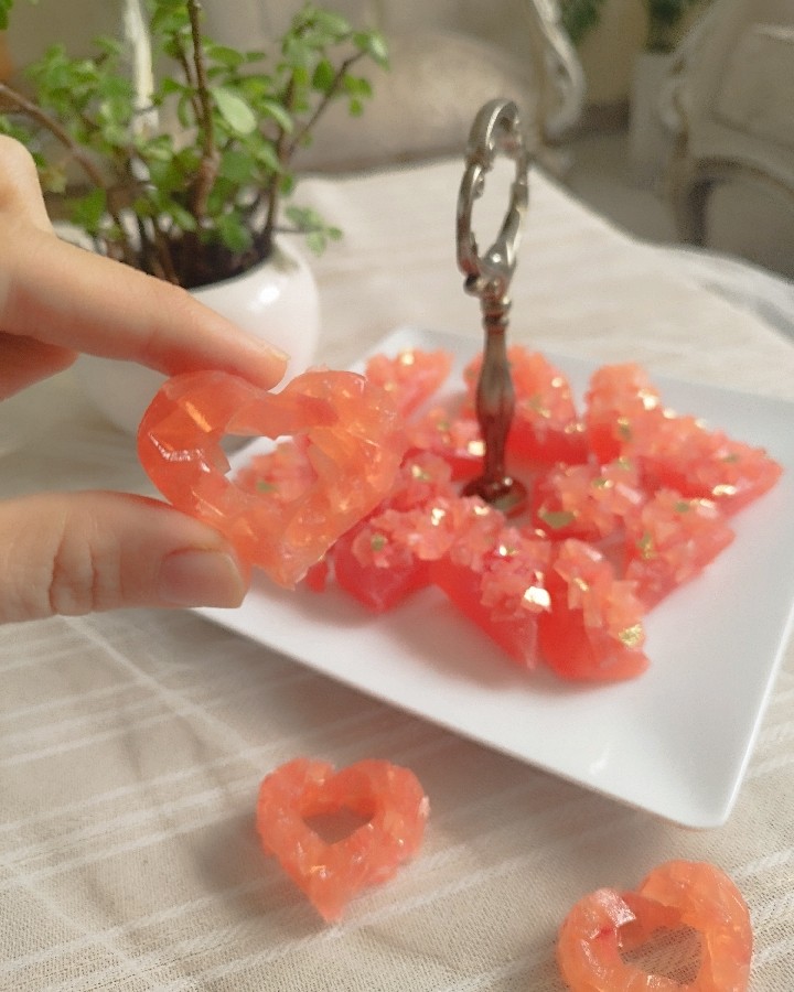 عکس کریستال خوراکی طعم هلو