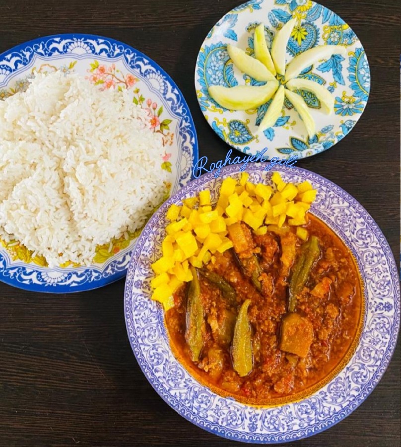 عکس خورشبامیهباگوشتچرخکرده