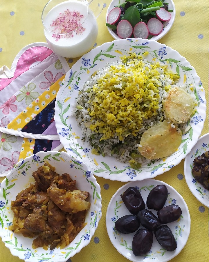 عکس باقالی پلو با ماهیچه
