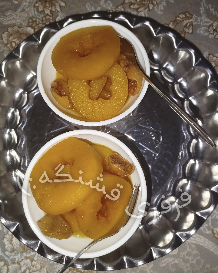 عکس کمپوت سیب و انجیر