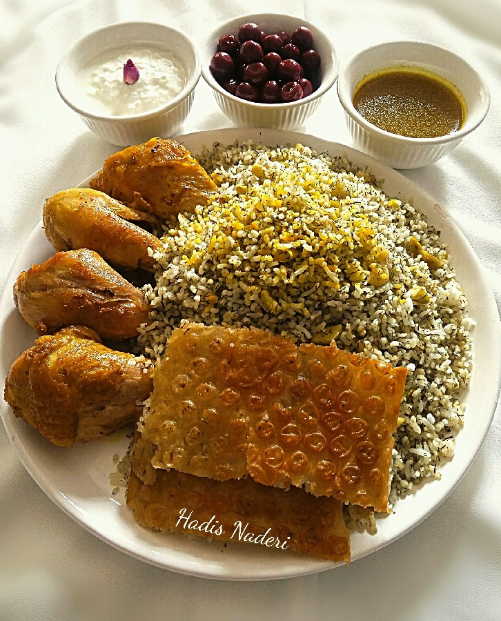 عکس #باقالی_پلو_با_مرغ