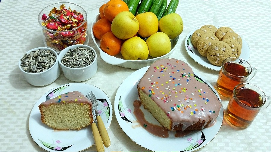 عکس کیک ساده خانگی