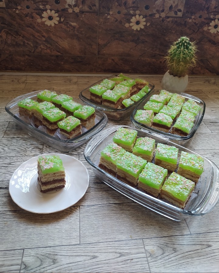 عکس اسلایس یخچالی ژله ای