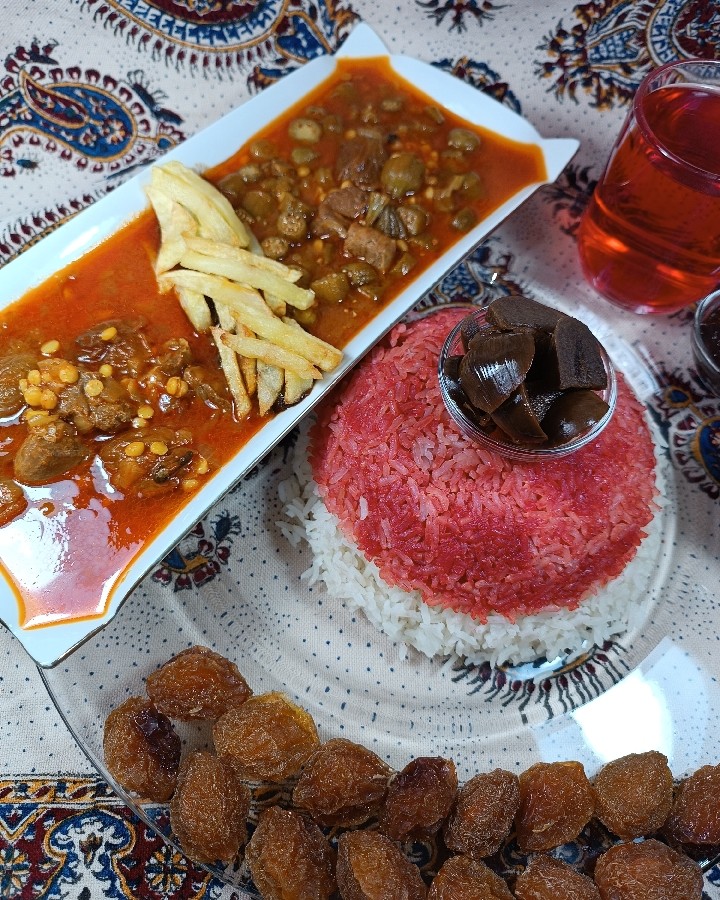 عکس خورشت قیمه و خورشت بامیه