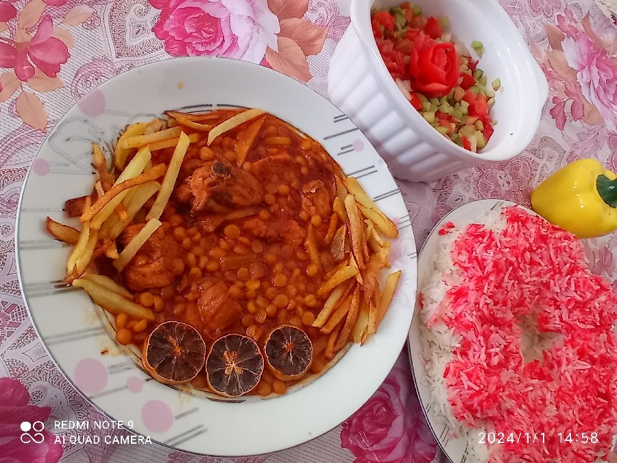 عکس خورشت قیمه ساده بی آلایش 