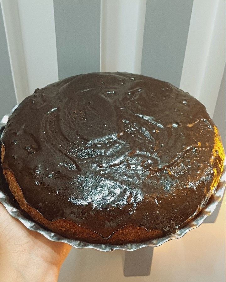 عکس کیک خیس شکلاتی