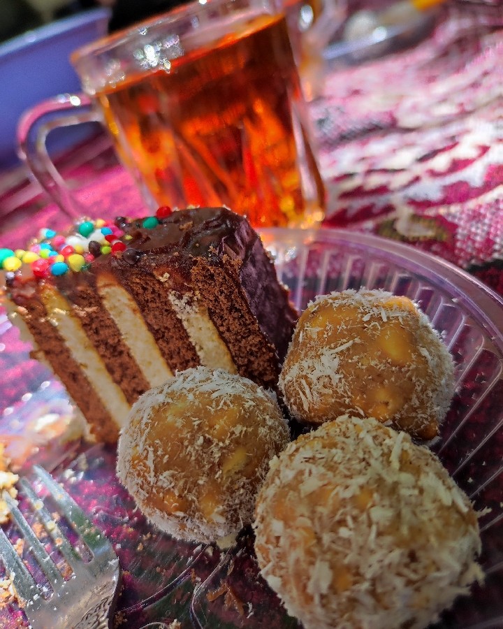 عکس کیک یخچالی شکلاتی