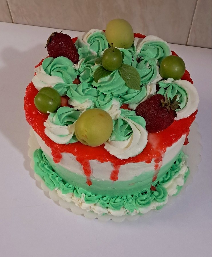 عکس کیک میوه