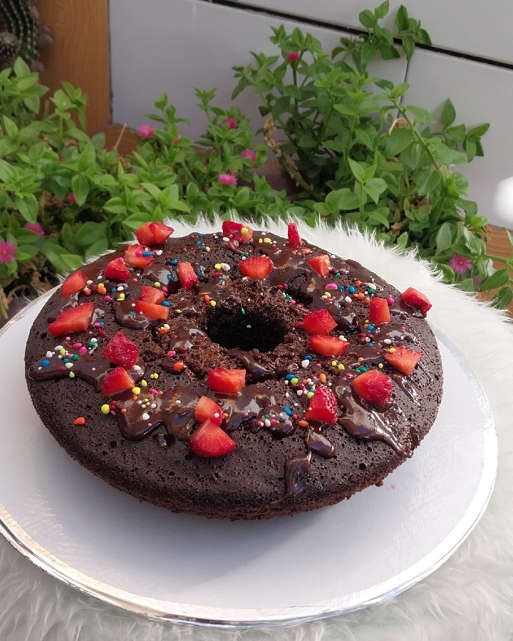 عکس کیک شکلاتی فوری