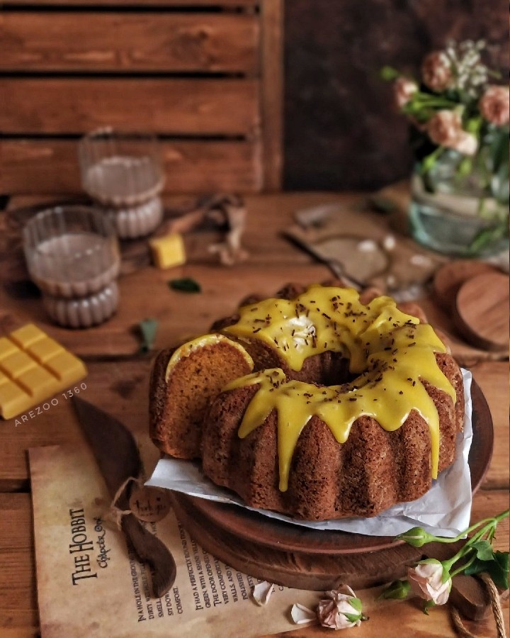 عکس کیک کاپوچینو گردویی