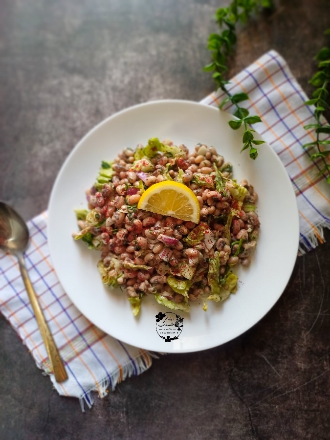 عکس سالاد لوبیا چشم بلبلی 