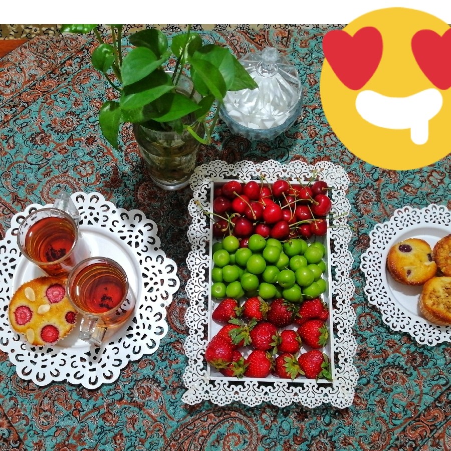 عکس کاپ کیک میوه ای