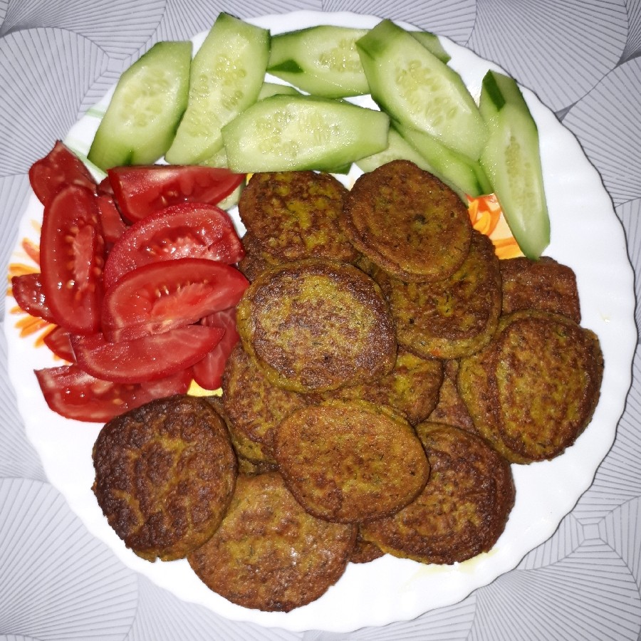 عکس شام ساده # کوکوی نخود فرنگی # جاتون سبز # 