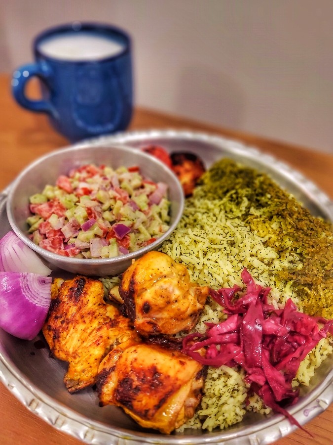 عکس شوید پلو با جوجه